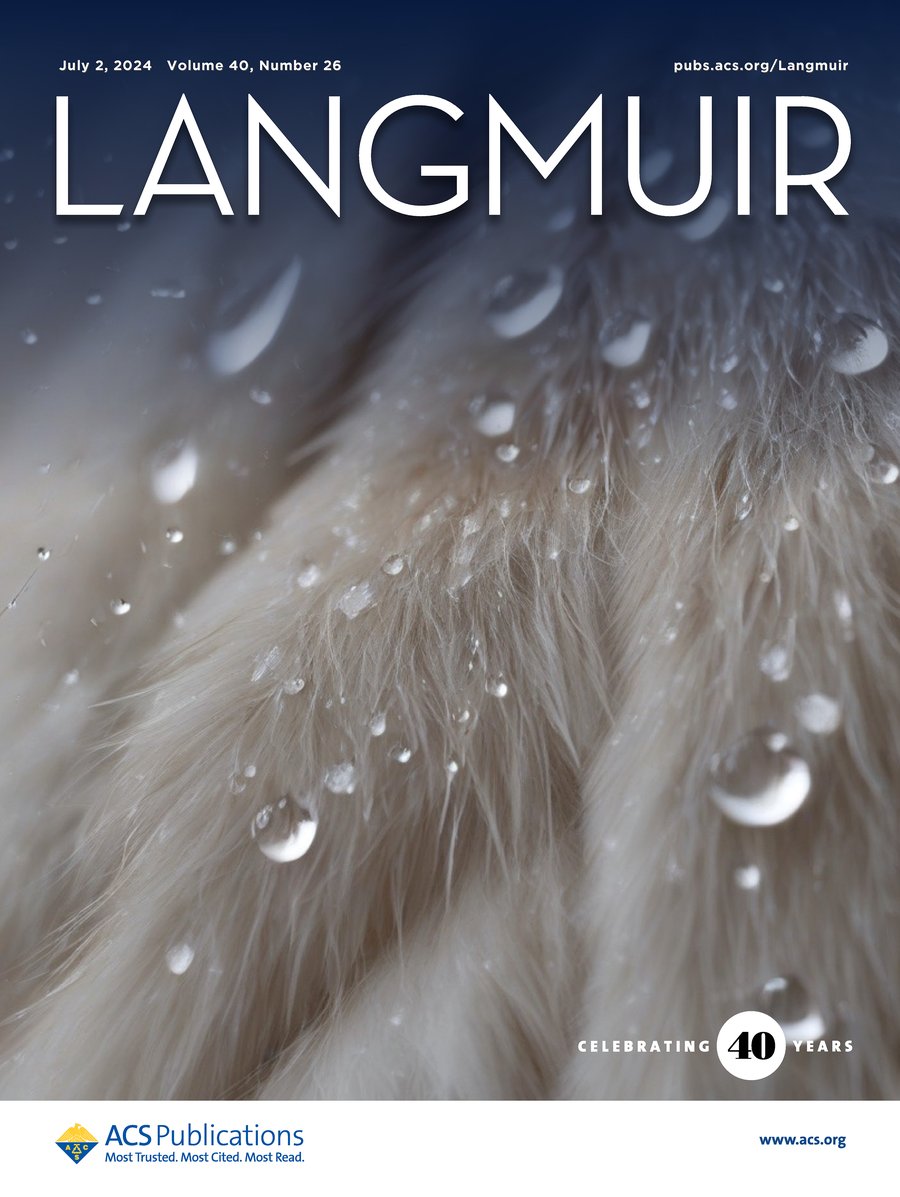 On the cover of Langmuir 40(26), 2024